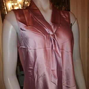 Tahari silk top.